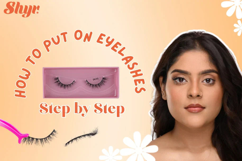 How to put on eyelashes step-by-step guide