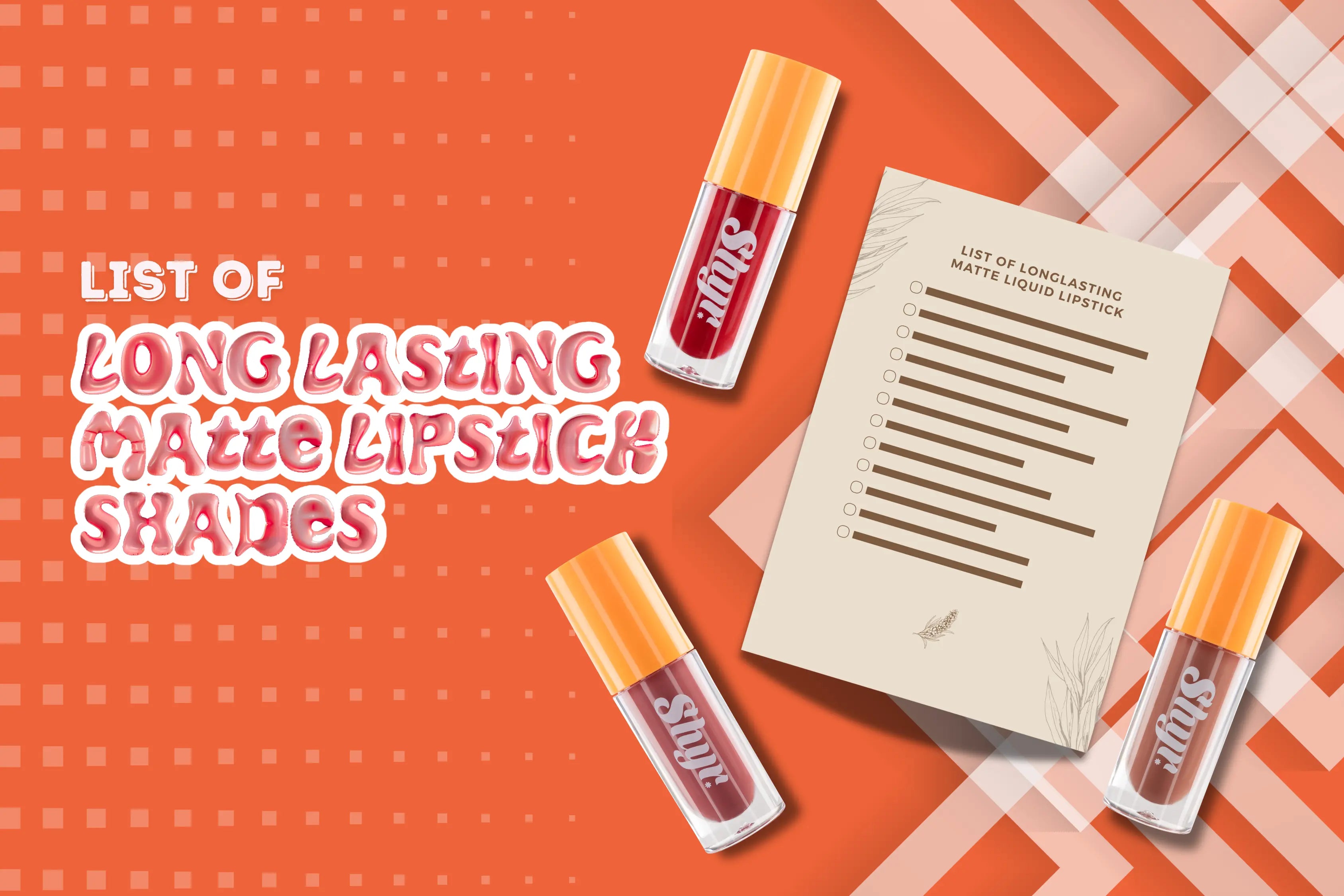 List of Long-Lasting Lipstick Shades