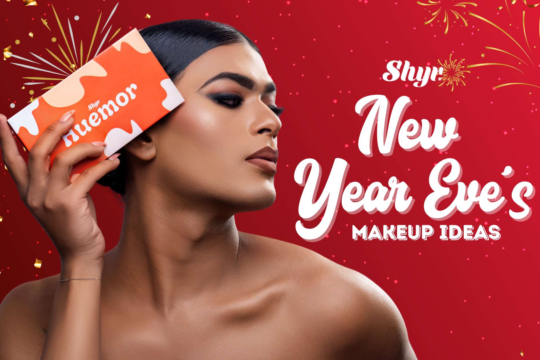The perfect New Year's party makeup look