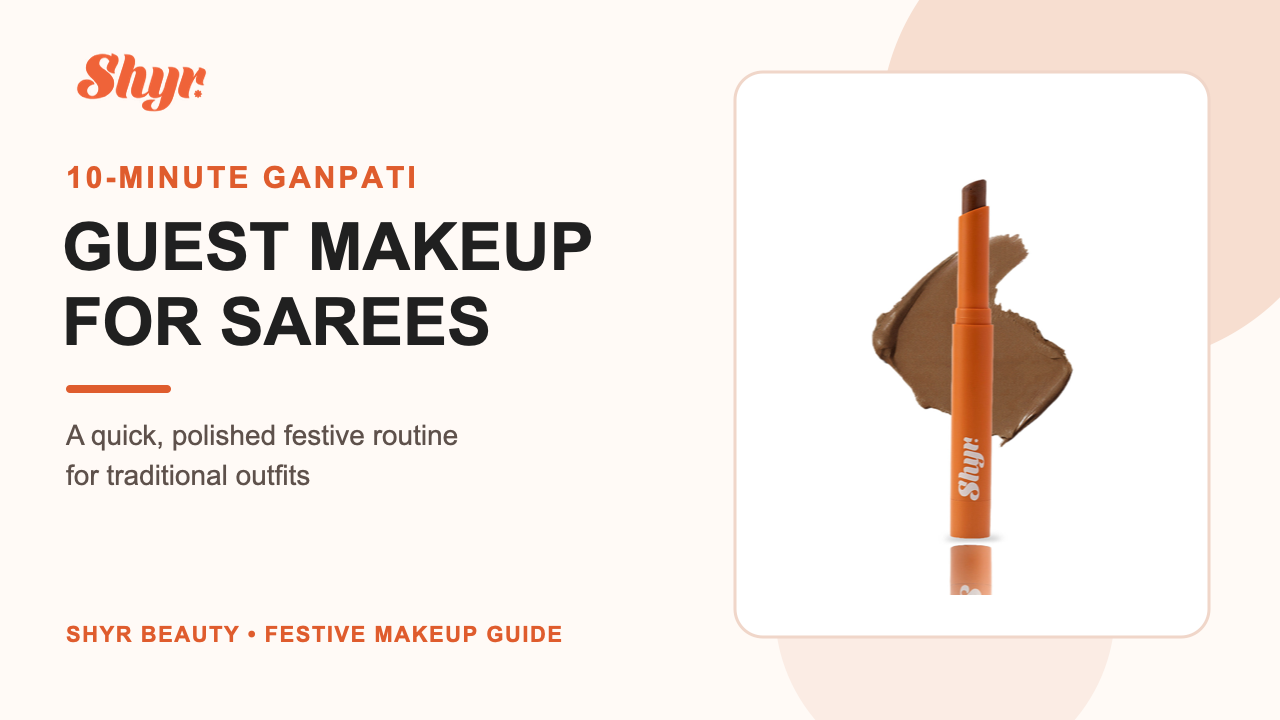 Actual Shyr FACE IT Concealer Stix in 10-minute Ganpati guest makeup banner