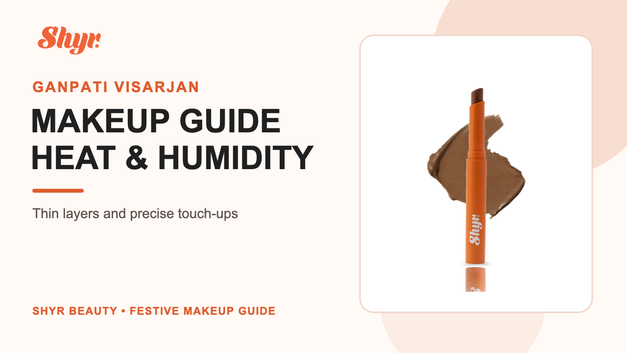 Actual Shyr FACE IT Concealer Stix in Ganpati Visarjan makeup guide banner