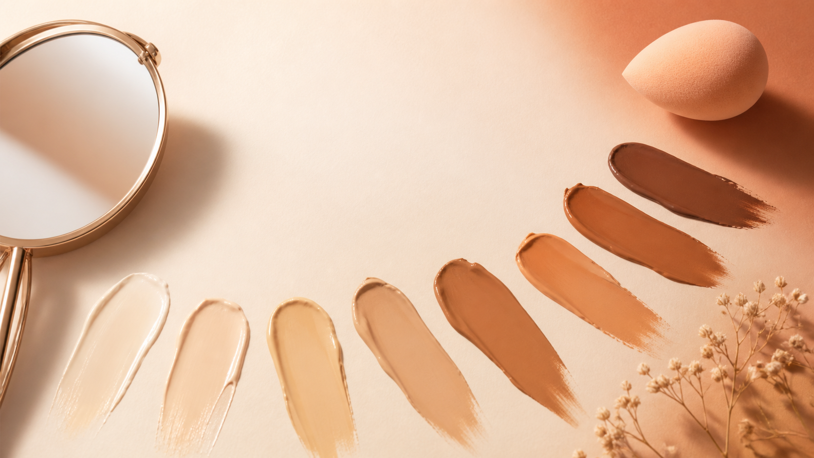 Concealer shade swatches for the Shyr Beauty Shade Finder