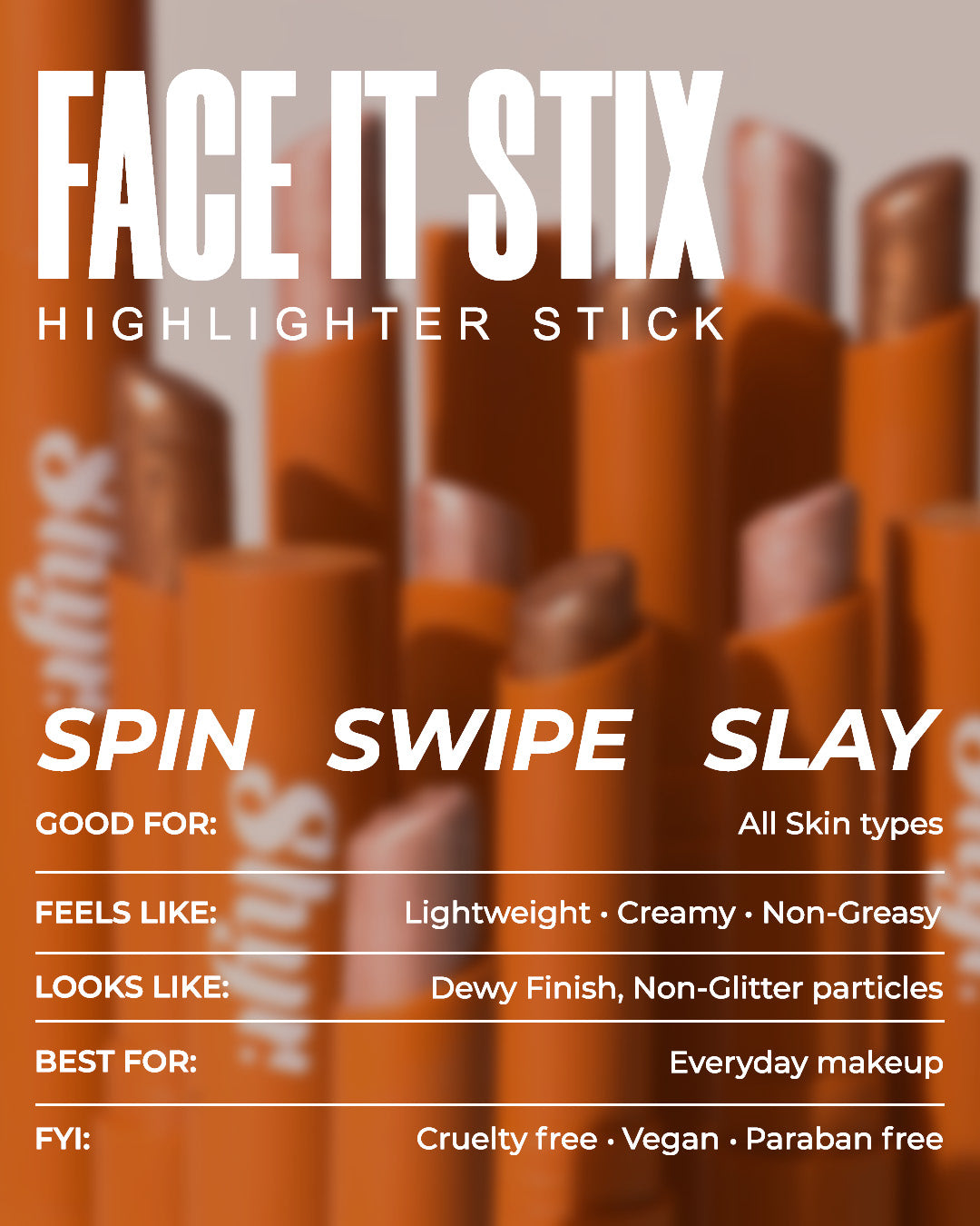 Shyr Face It Stix cream highlighter application demo