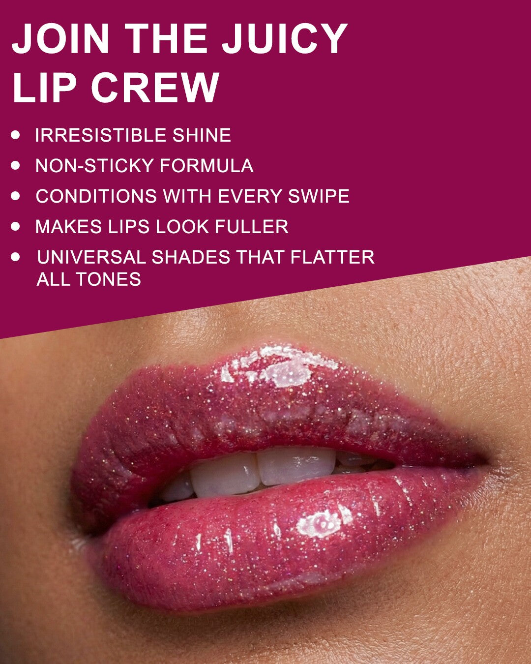 Dark Pink Lip Gloss 