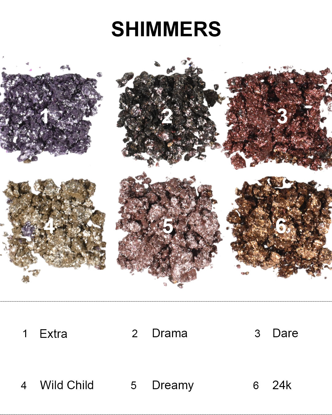 Eyeshadow Palette Shimmers