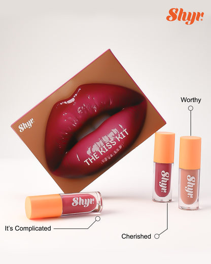 Pink Ombre Lip Kit – The Kiss Kit (Lipstick + Lip Gloss Set)