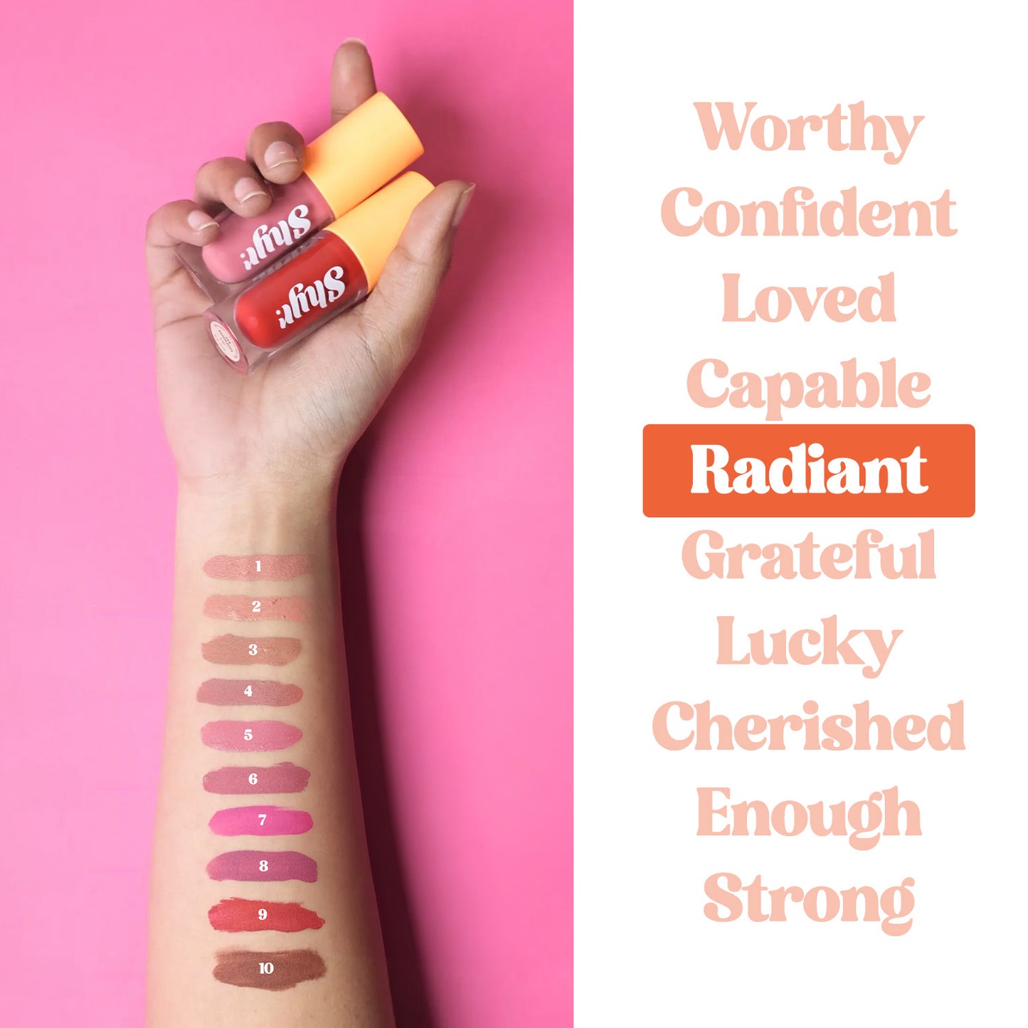 Radiant Lipstick Swatches
