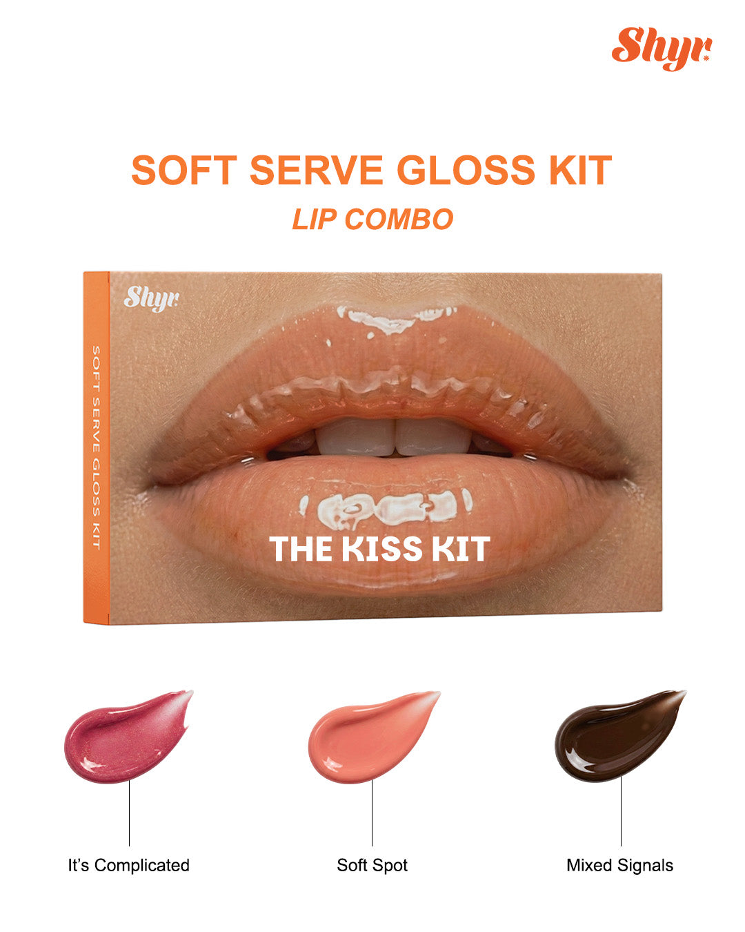 Soft Serve Gloss Kit – The Kiss Kit (High-Shine Lip Gloss Set)