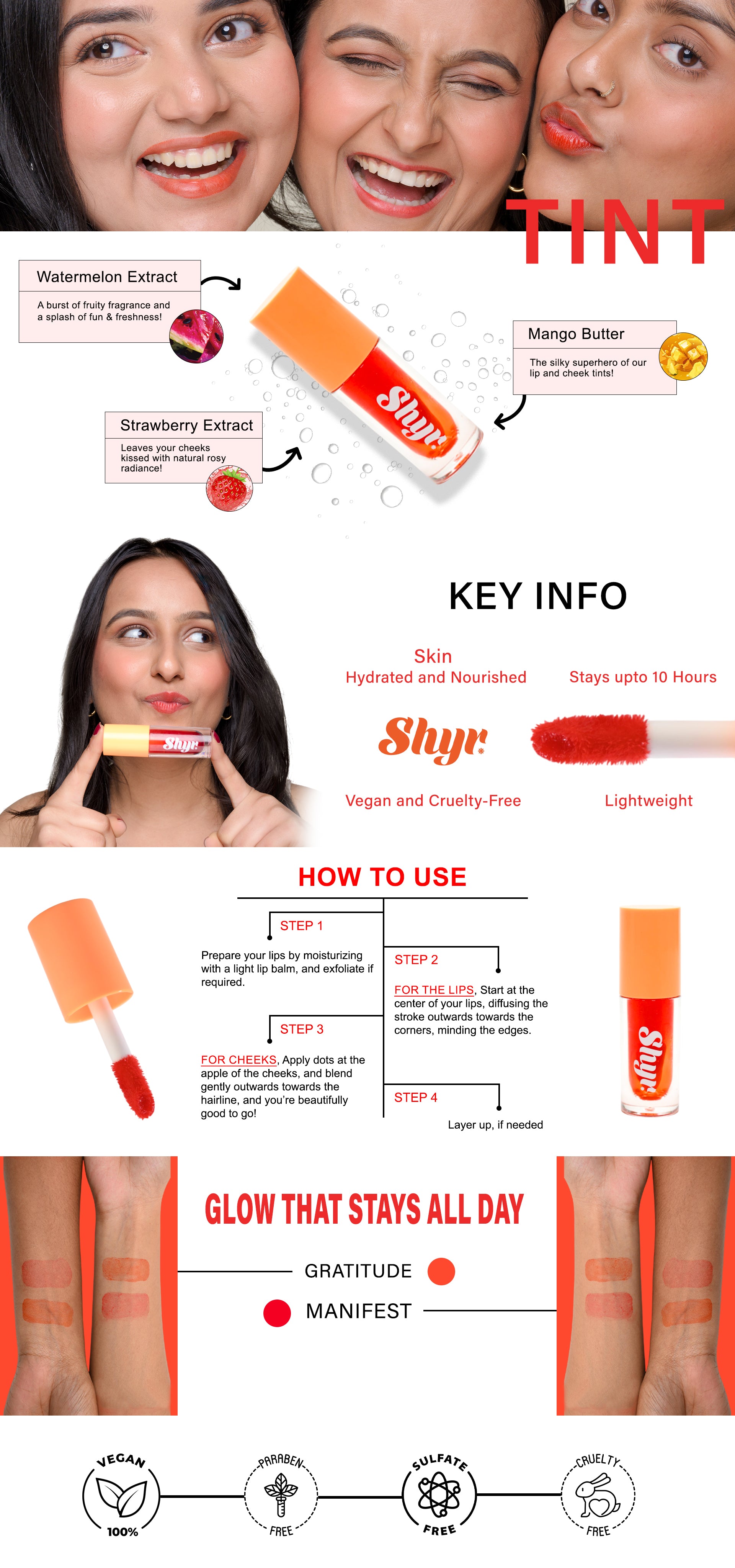 Sheer Me Out -  Water Lip and Cheek tint - Gratitude Desktop Image